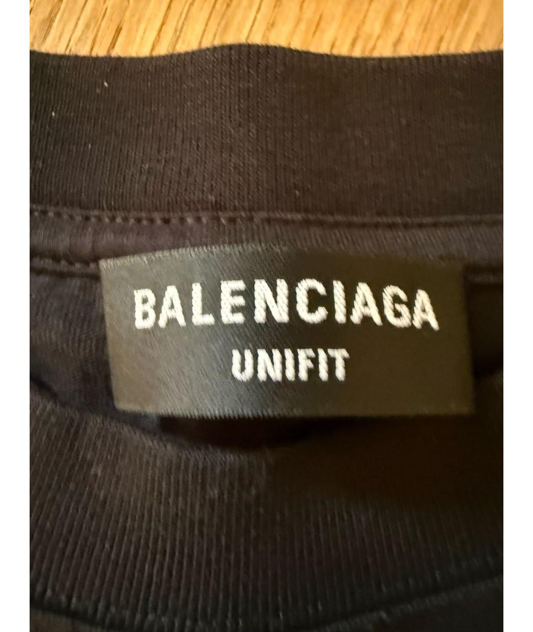 BALENCIAGA Черное хлопковое повседневное платье, фото 4