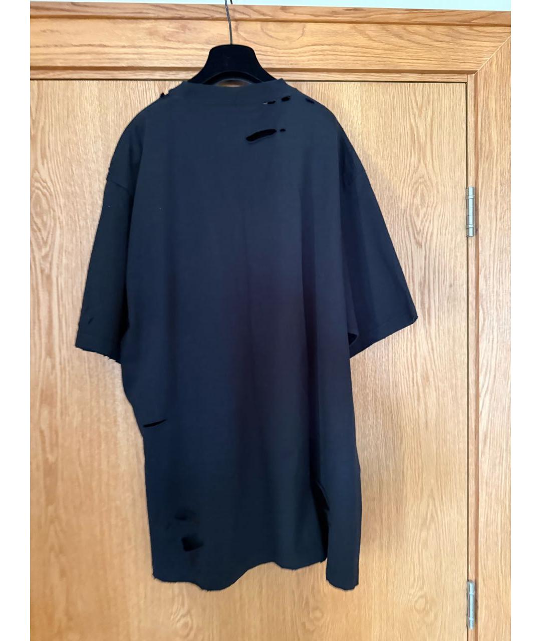 BALENCIAGA Черное хлопковое повседневное платье, фото 2