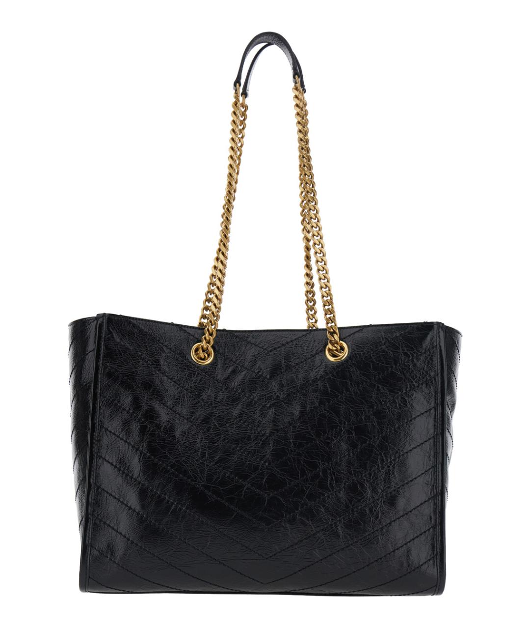 SAINT LAURENT Черная канва сумка тоут, фото 2