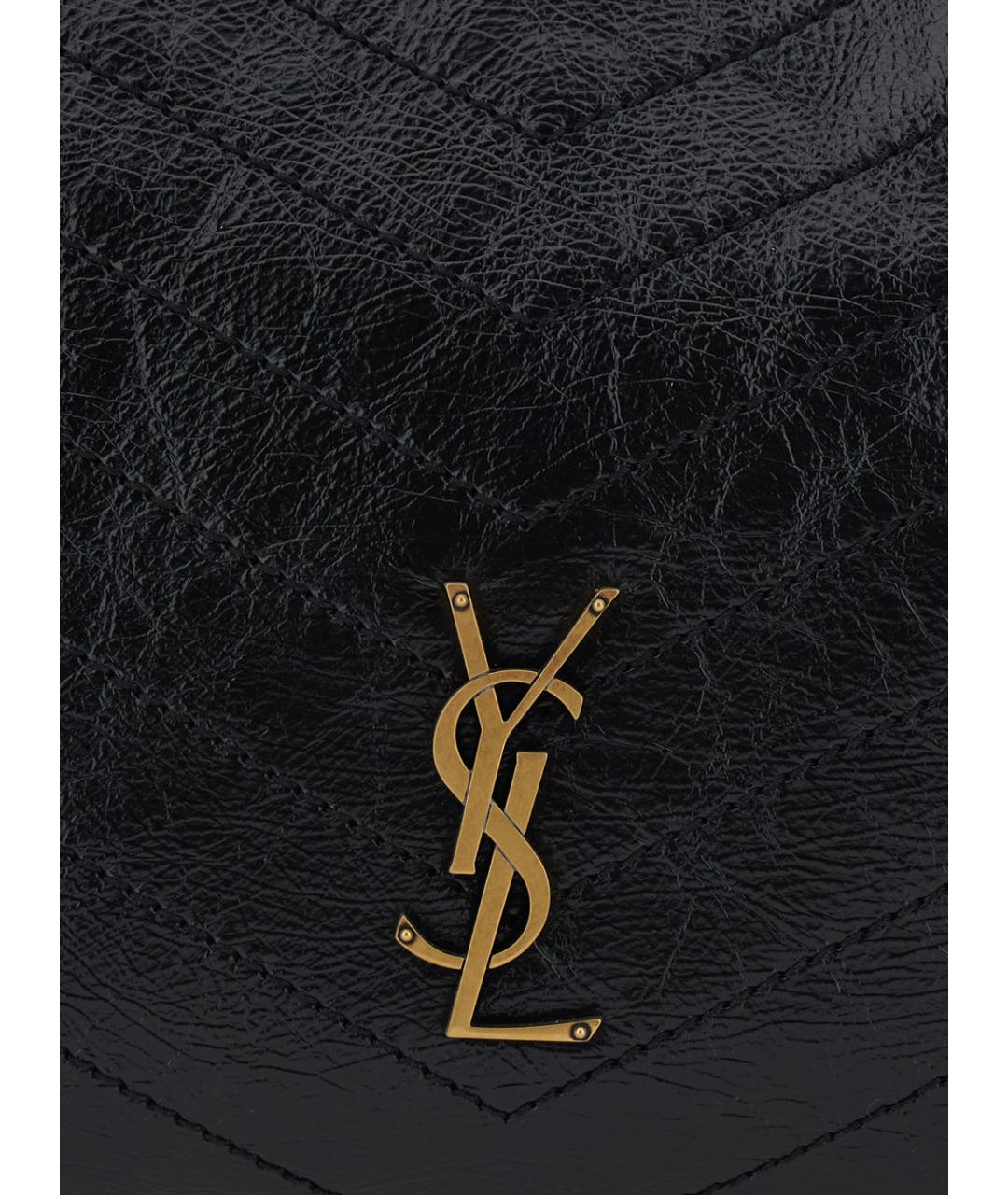 SAINT LAURENT Черная канва сумка тоут, фото 3