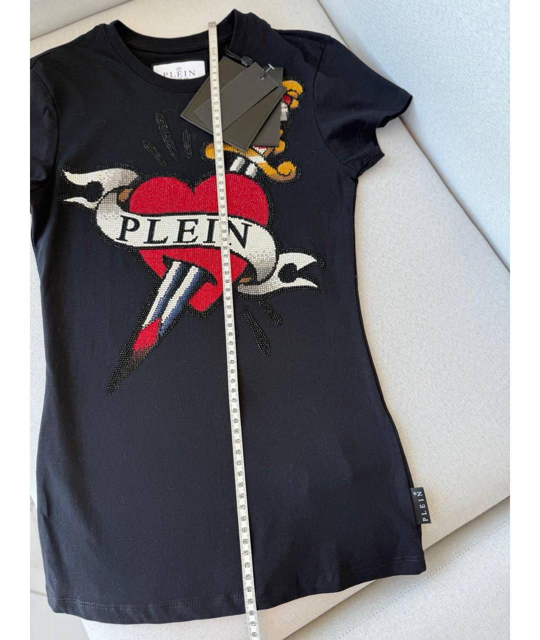 PHILIPP PLEIN Черная хлопковая футболка, фото 8