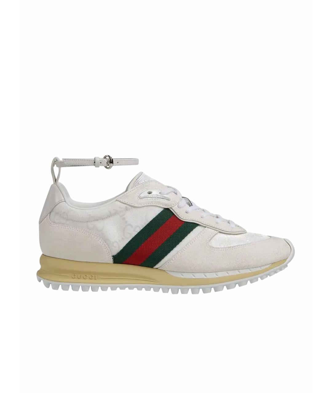 GUCCI Белые кроссовки, фото 1