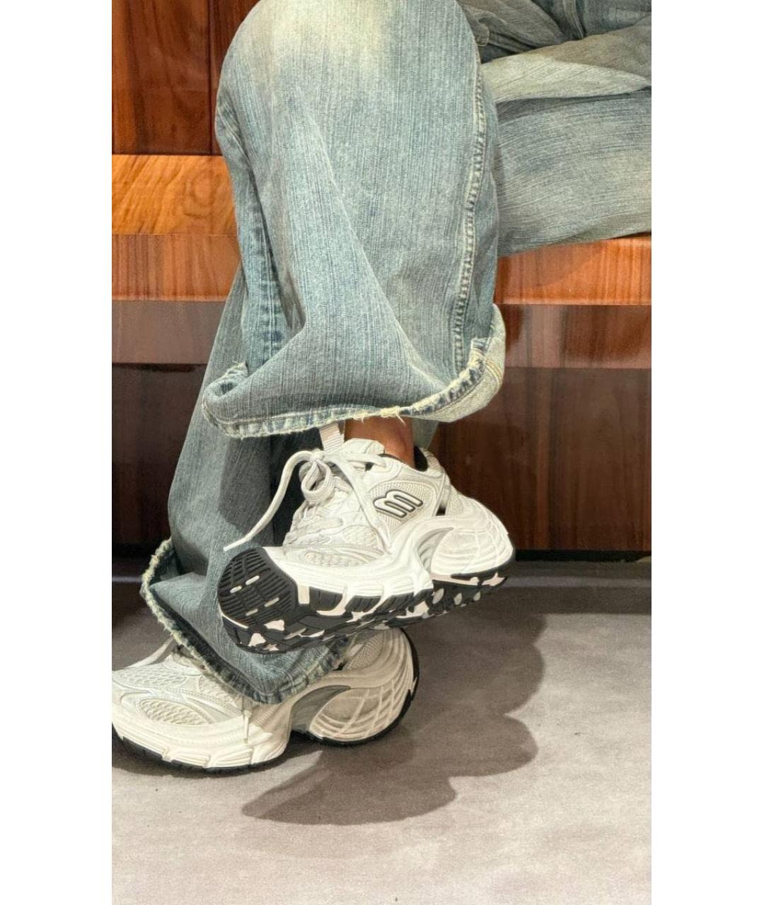 BALENCIAGA Белые текстильные кроссовки, фото 8