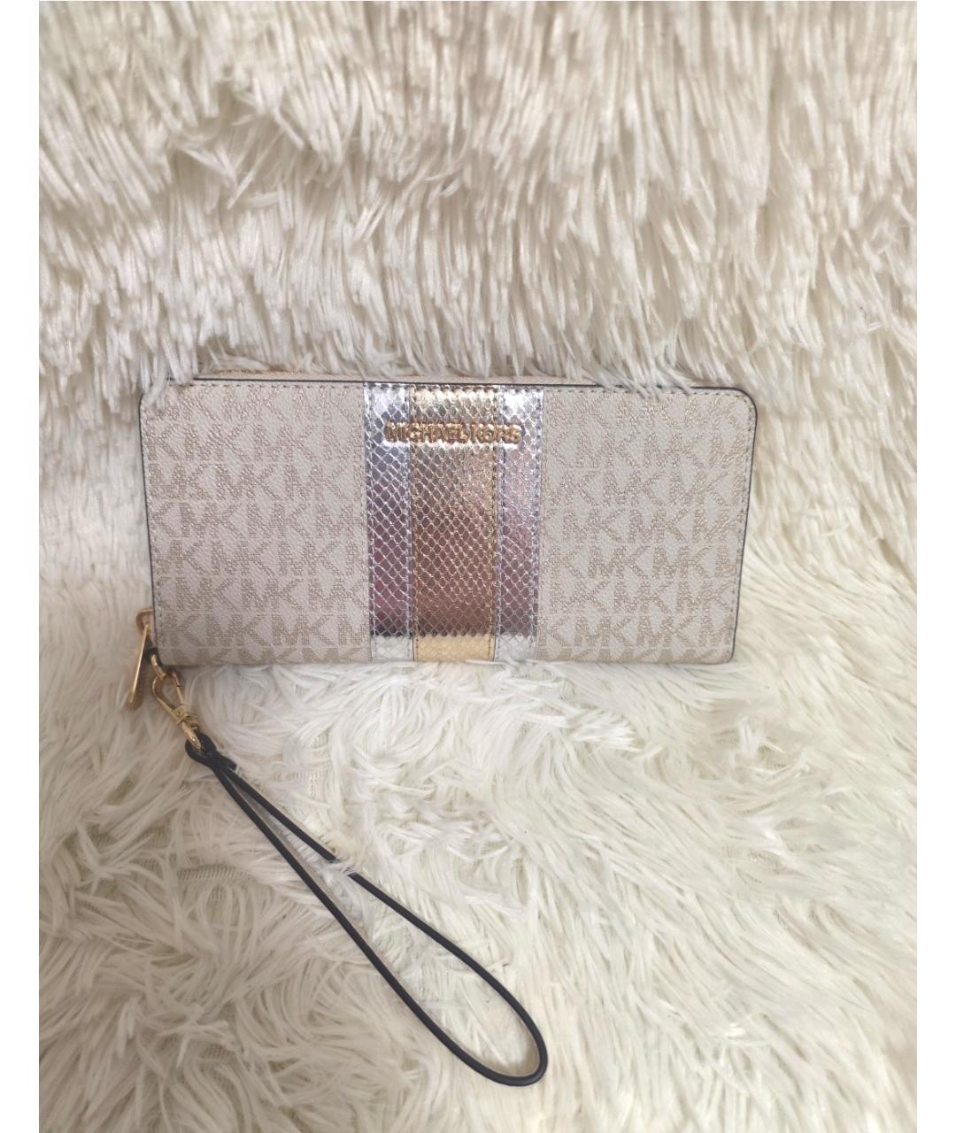 MICHAEL KORS Бежевый кошелек, фото 5