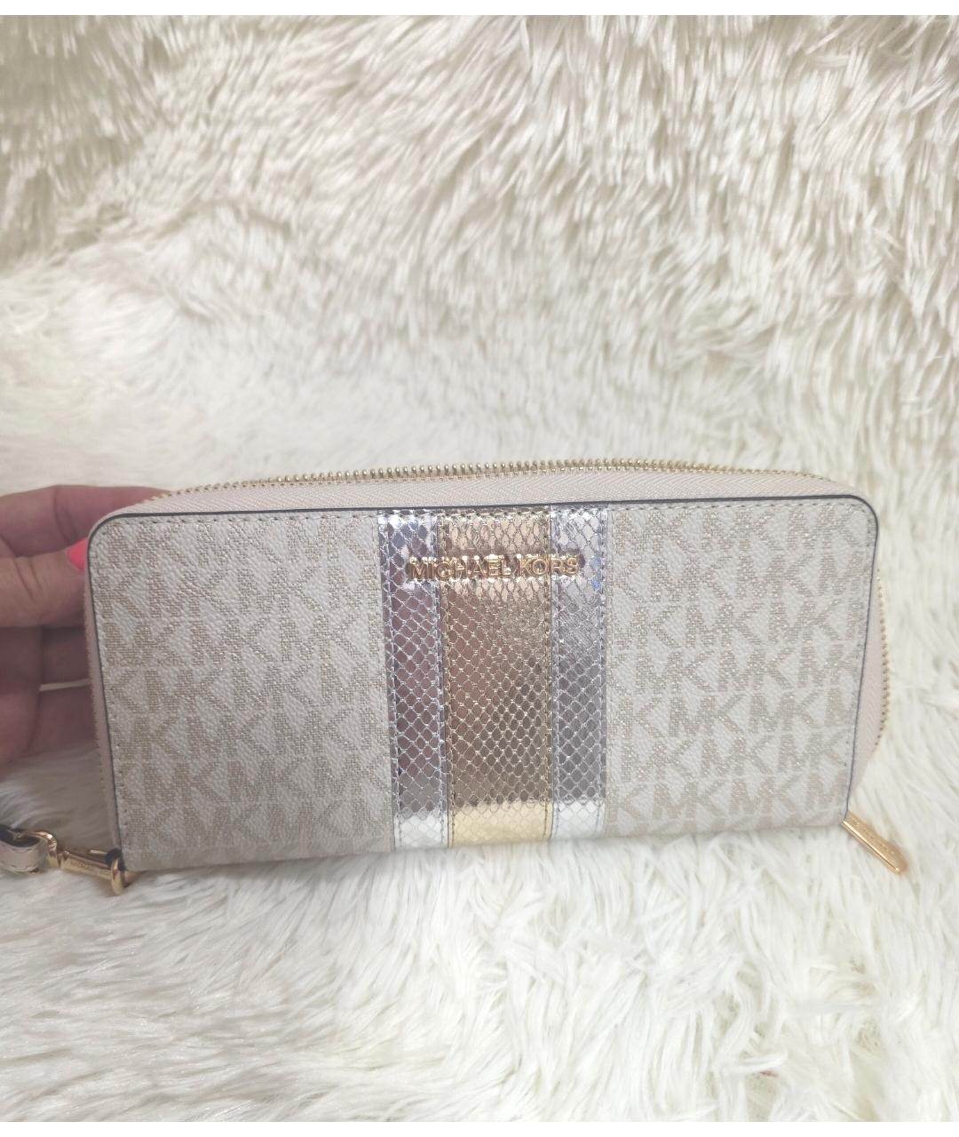 MICHAEL KORS Бежевый кошелек, фото 9