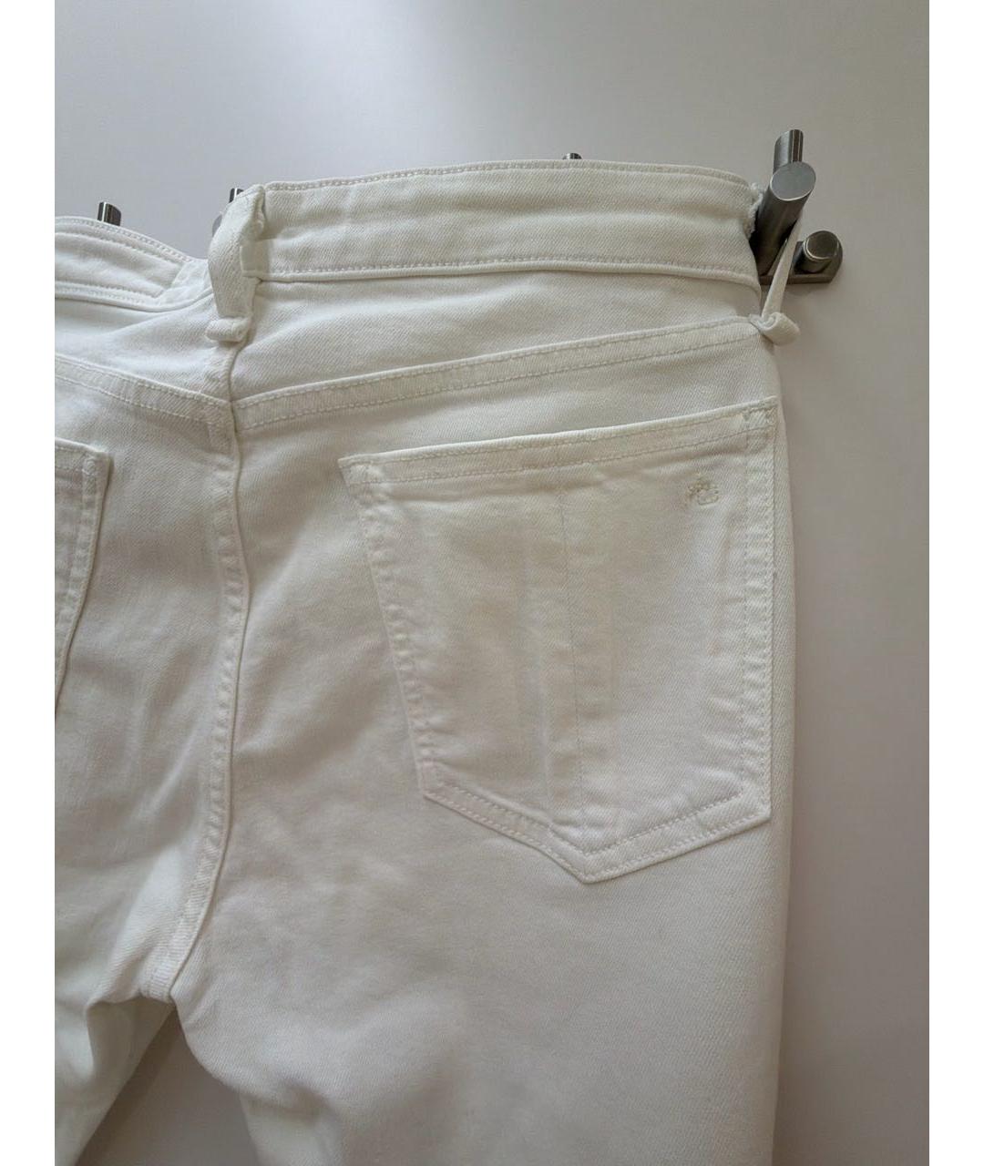 RAG & BONE Белые джинсы слим, фото 2