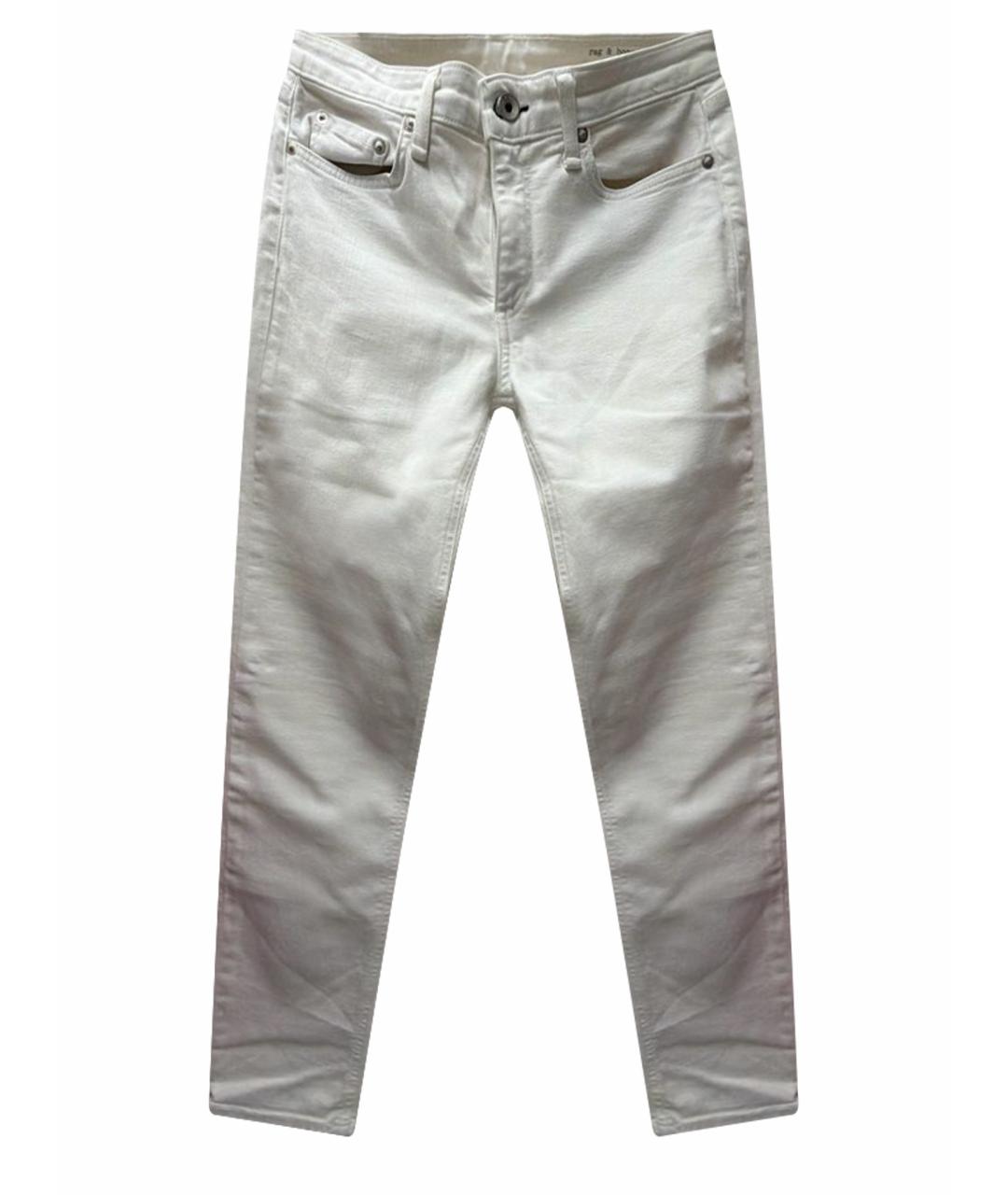 RAG & BONE Белые джинсы слим, фото 1