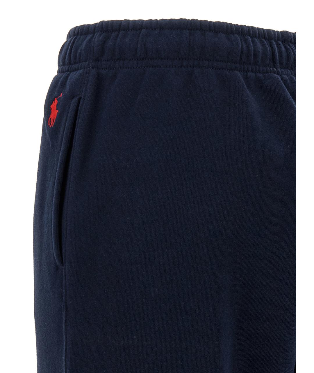 POLO RALPH LAUREN Синие хлопковые прямые брюки, фото 4