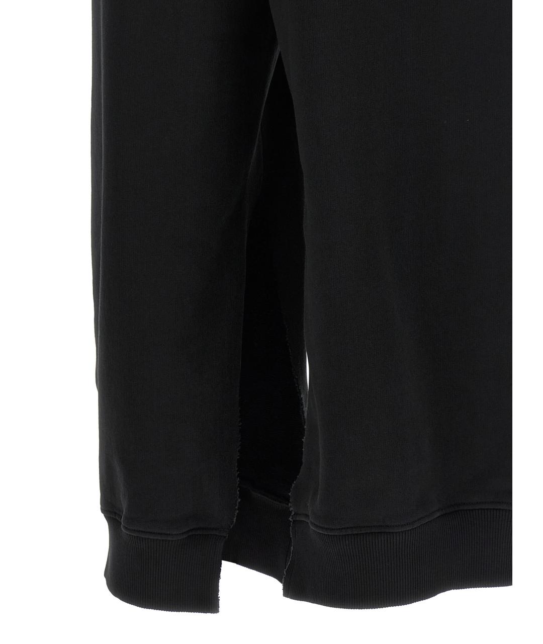 MM6 MAISON MARGIELA Черные хлопковые прямые брюки, фото 5