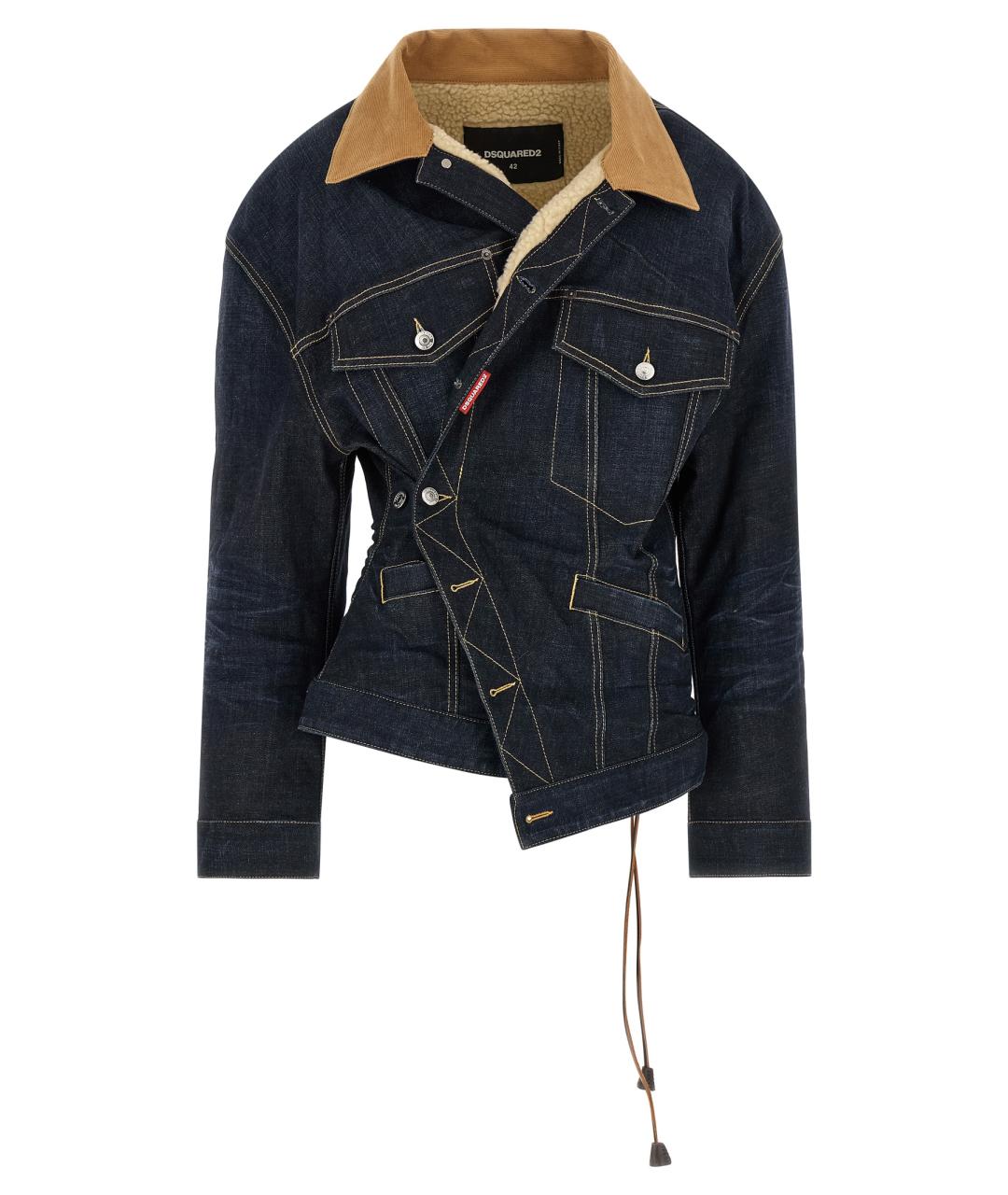 DSQUARED2 Синяя хлопковая куртка, фото 1