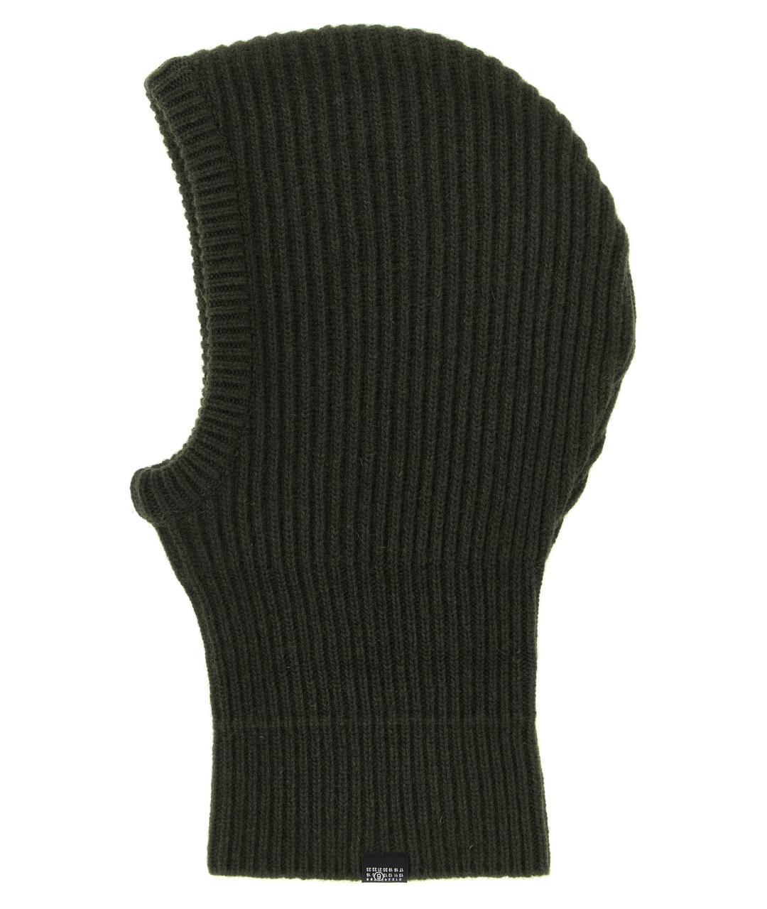 MM6 MAISON MARGIELA Зеленая шерстяная шапка, фото 2