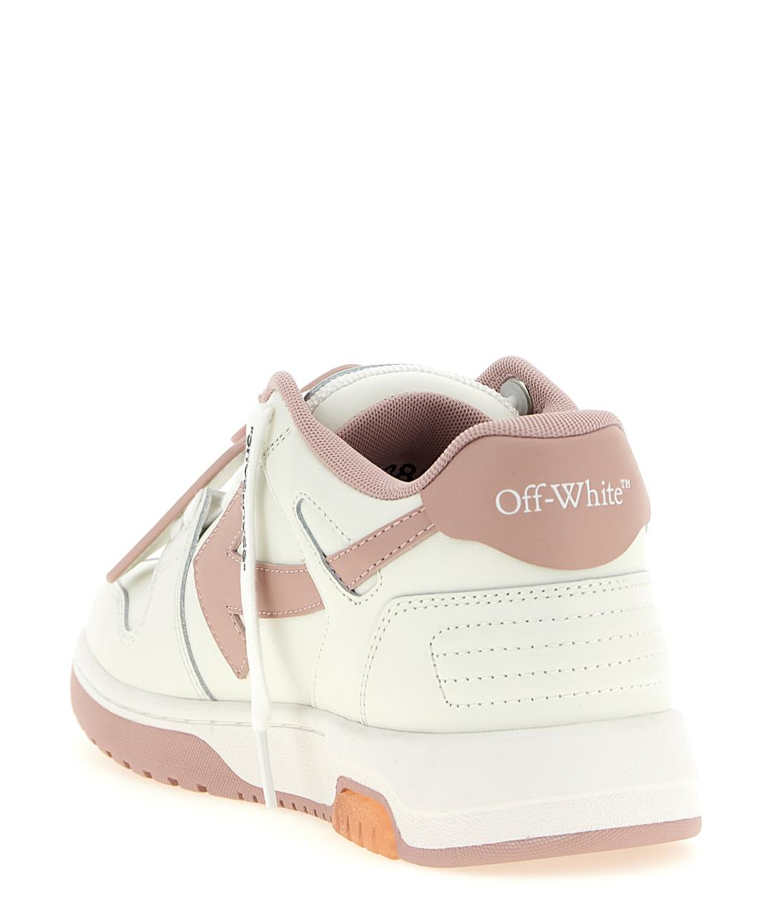 OFF-WHITE Розовые кожаные кроссовки, фото 4
