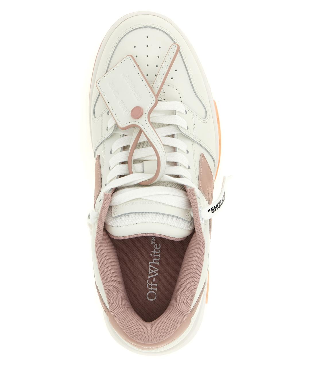 OFF-WHITE Розовые кожаные кроссовки, фото 5