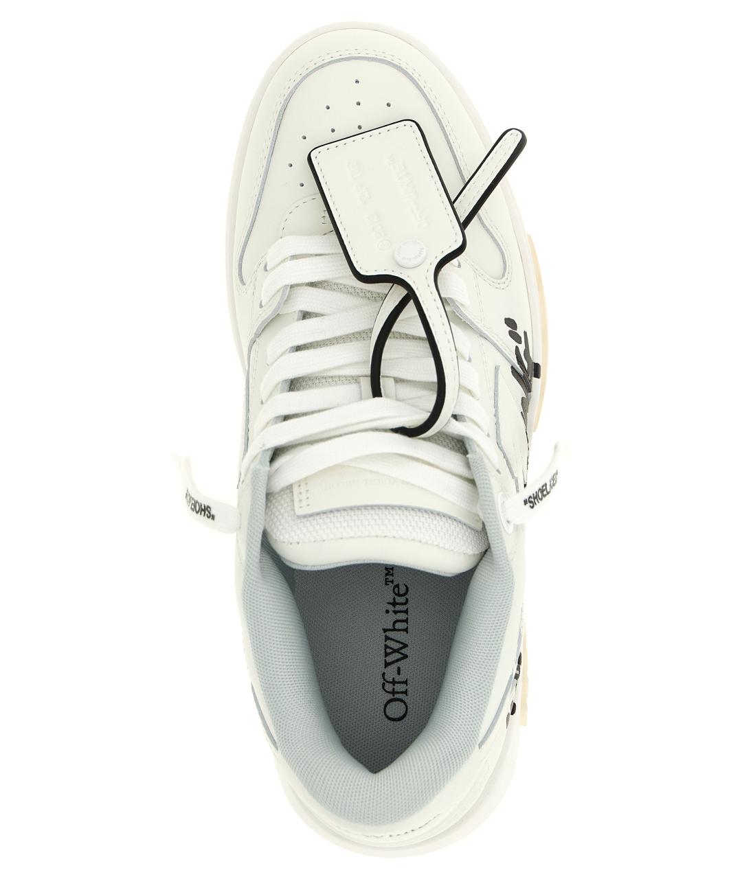 OFF-WHITE Белые кожаные кроссовки, фото 5