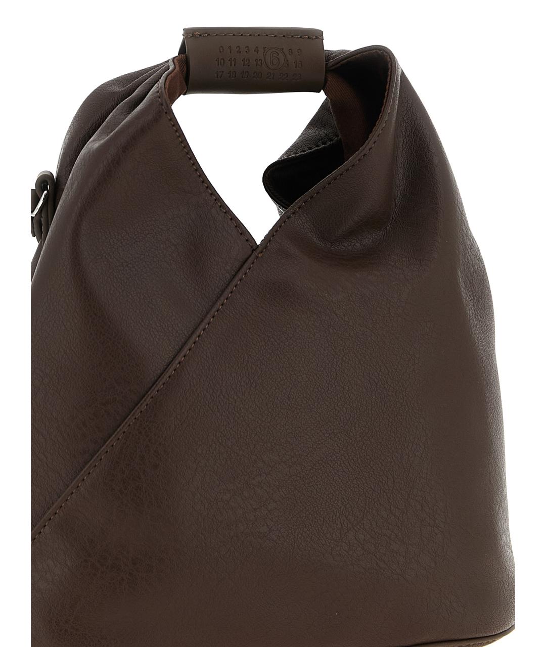 MM6 MAISON MARGIELA Коричневая сумка через плечо из искусственной кожи, фото 3