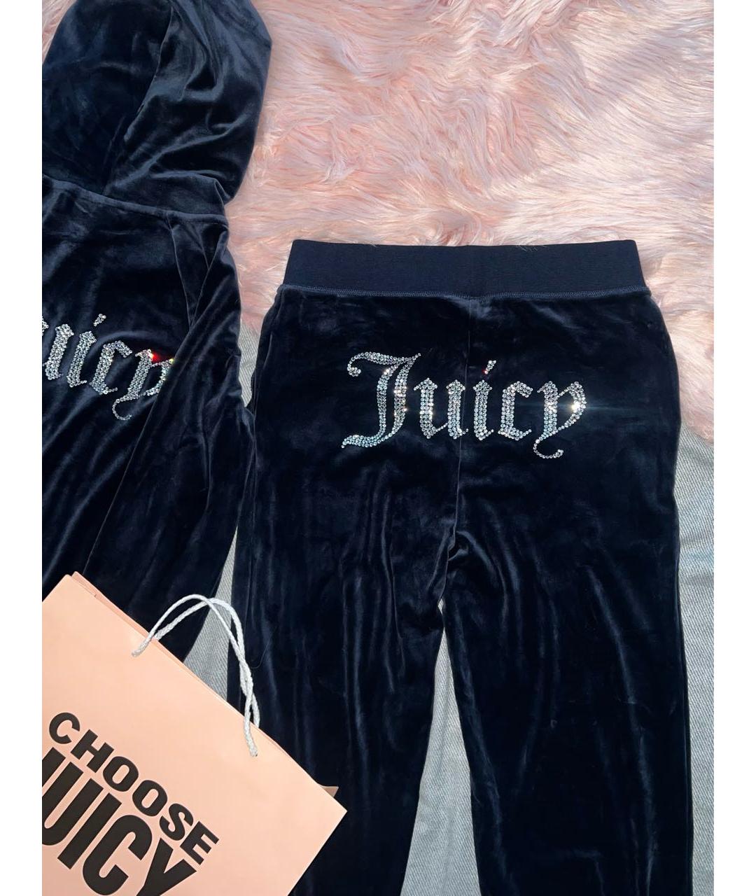 JUICY COUTURE Темно-синий велюровый спортивные костюмы, фото 7