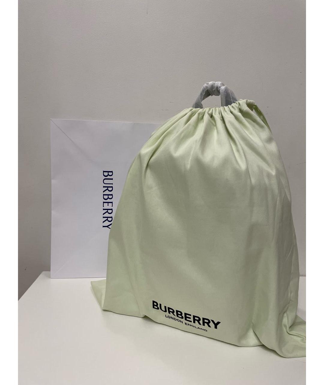 BURBERRY Черный кожаный рюкзак, фото 7