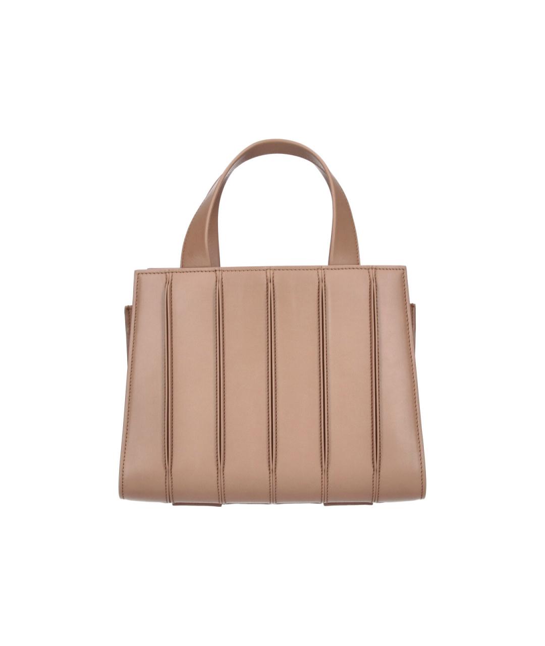 MAX MARA Коричневая кожаная сумка тоут, фото 1