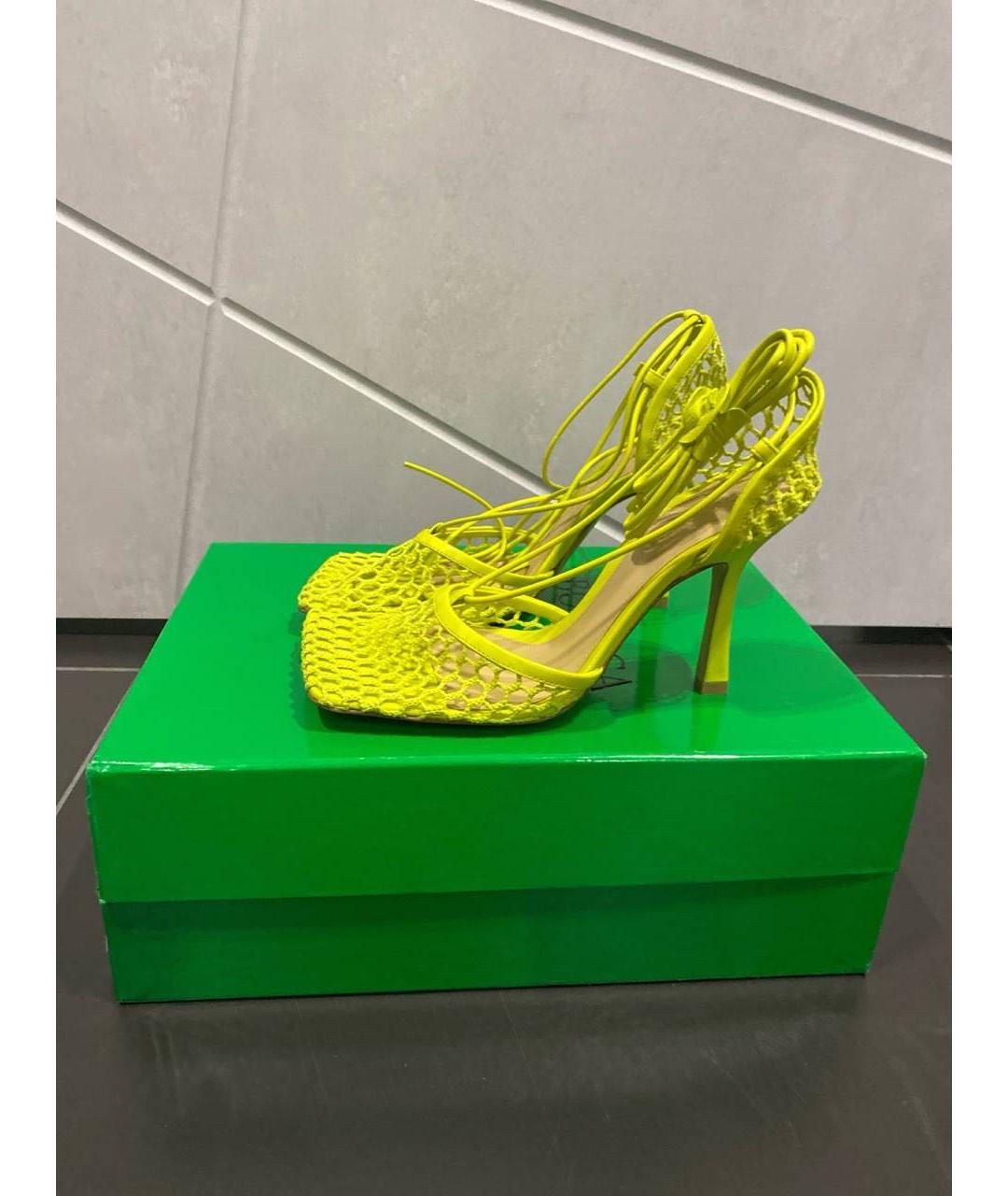 BOTTEGA VENETA Кожаные босоножки, фото 7