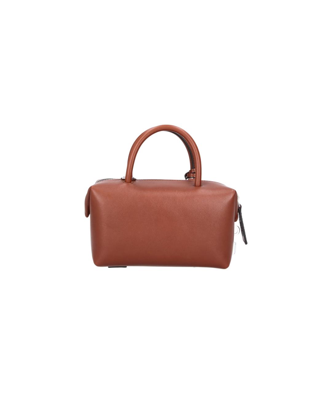 MAX MARA Коричневая кожаная сумка тоут, фото 3