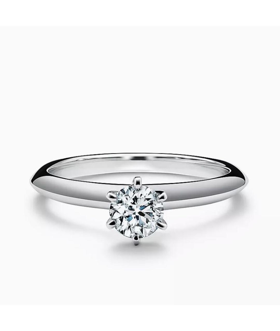 TIFFANY&CO Серебряное платиновое кольцо, фото 4