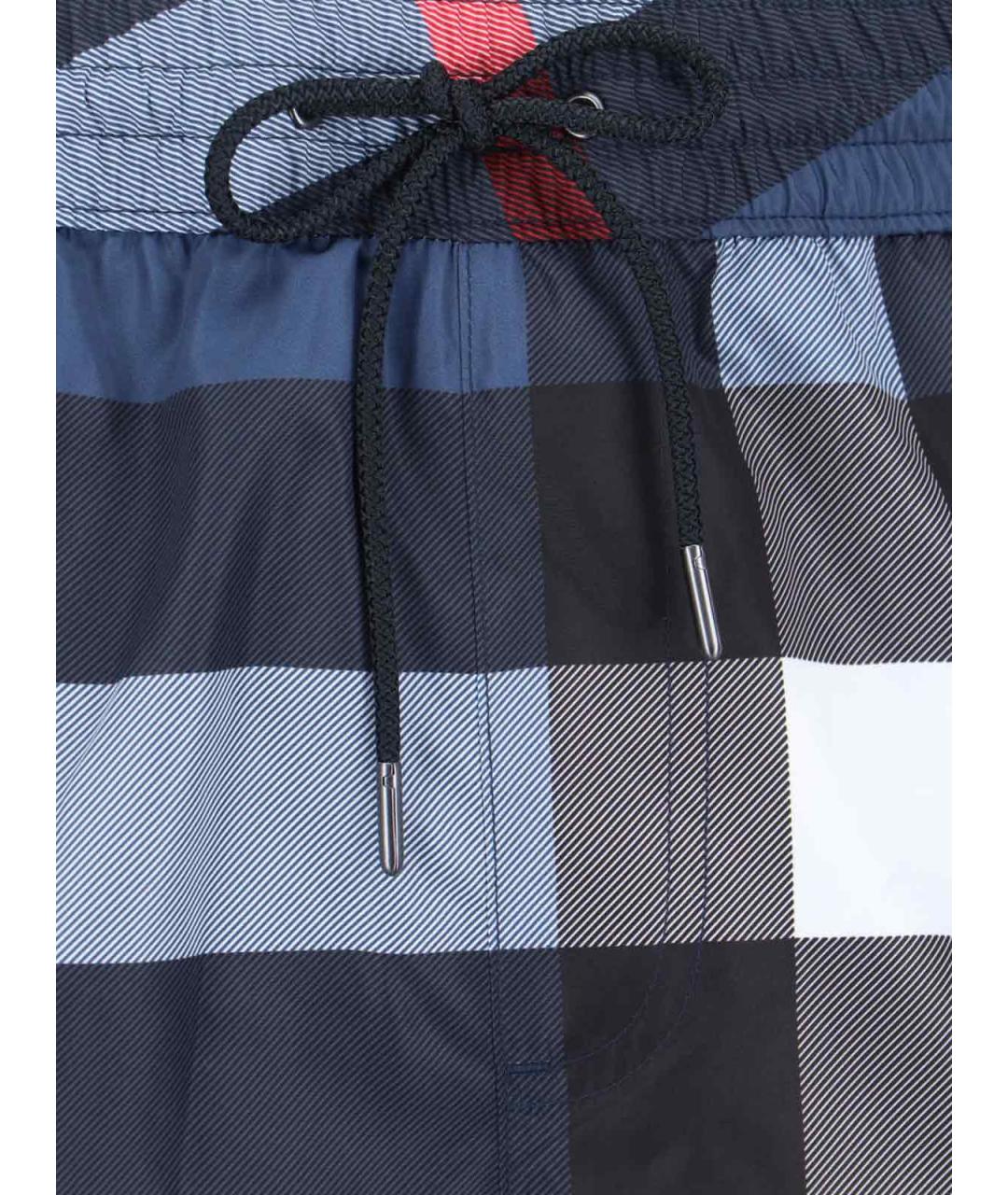 BURBERRY Синие полиэстеровые плавки, фото 4