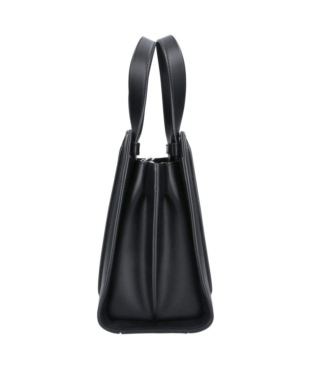 MAX MARA Черная кожаная сумка тоут, фото 5