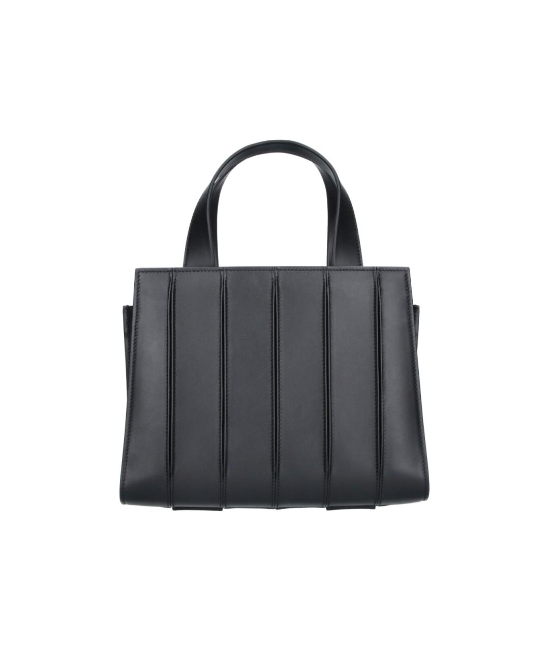MAX MARA Черная кожаная сумка тоут, фото 1