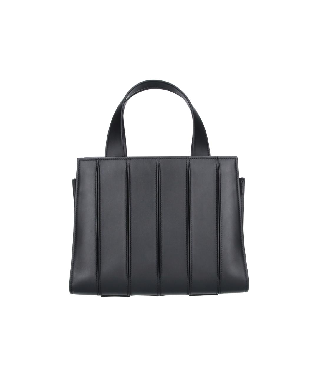 MAX MARA Черная кожаная сумка тоут, фото 3