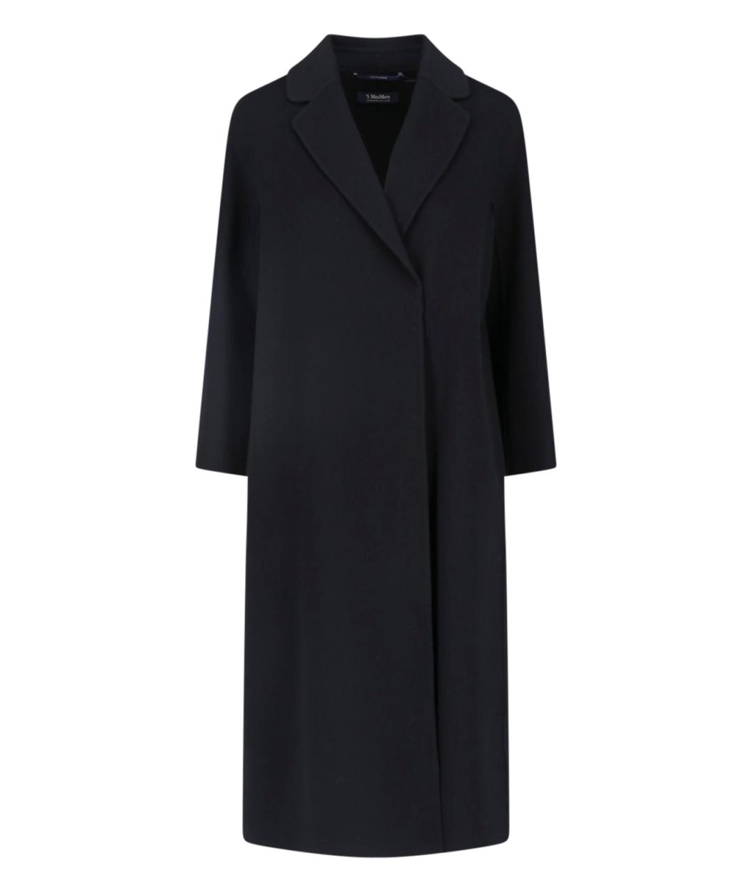 'S MAX MARA Черное шерстяное пальто, фото 1