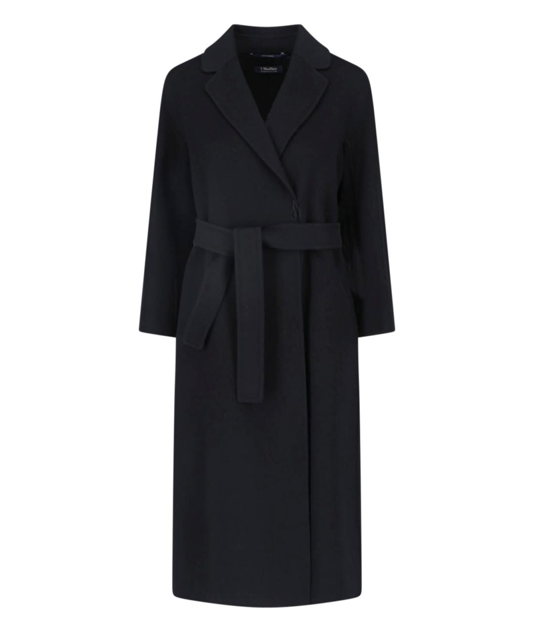 'S MAX MARA Черное шерстяное пальто, фото 3