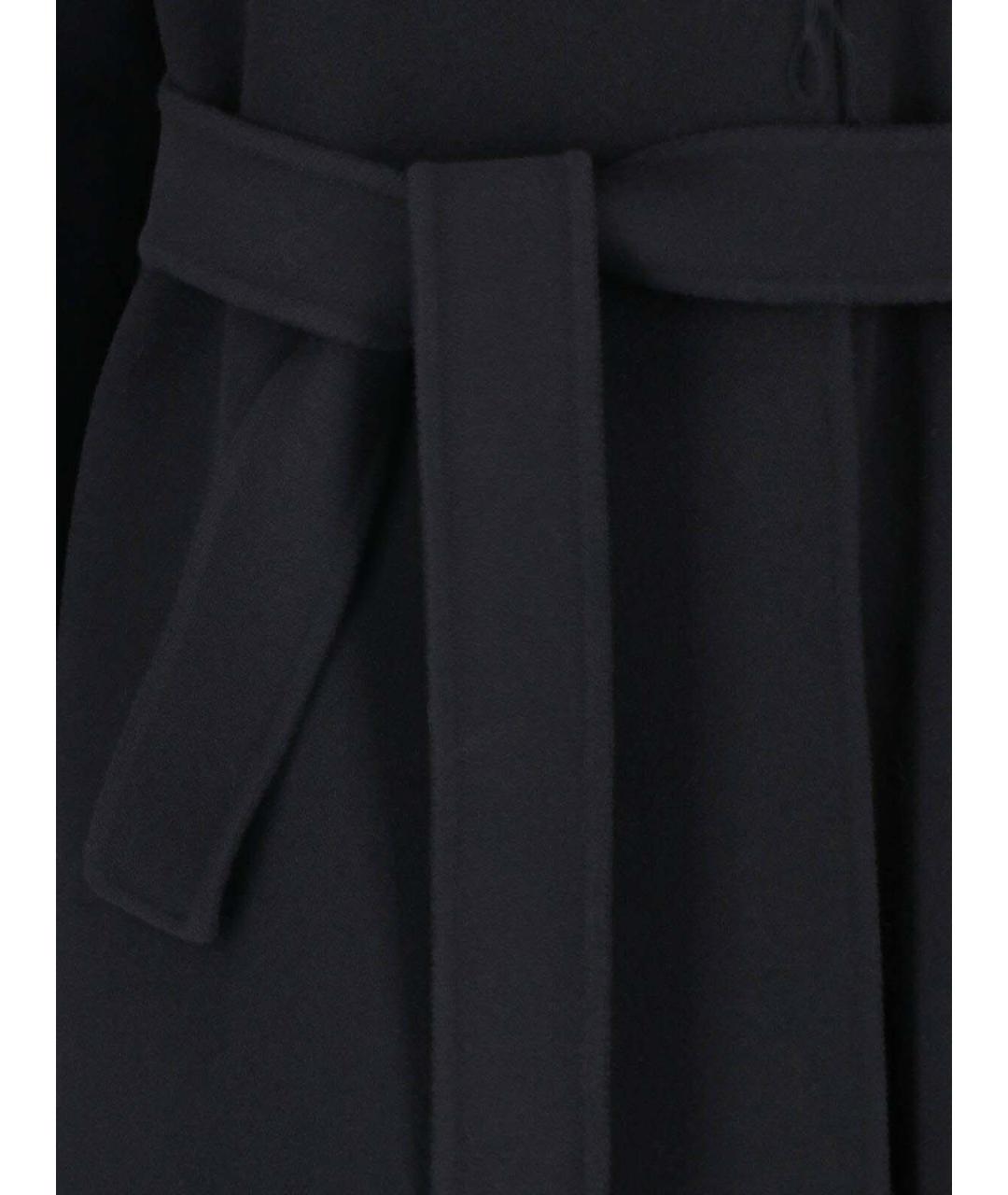 'S MAX MARA Черное шерстяное пальто, фото 4