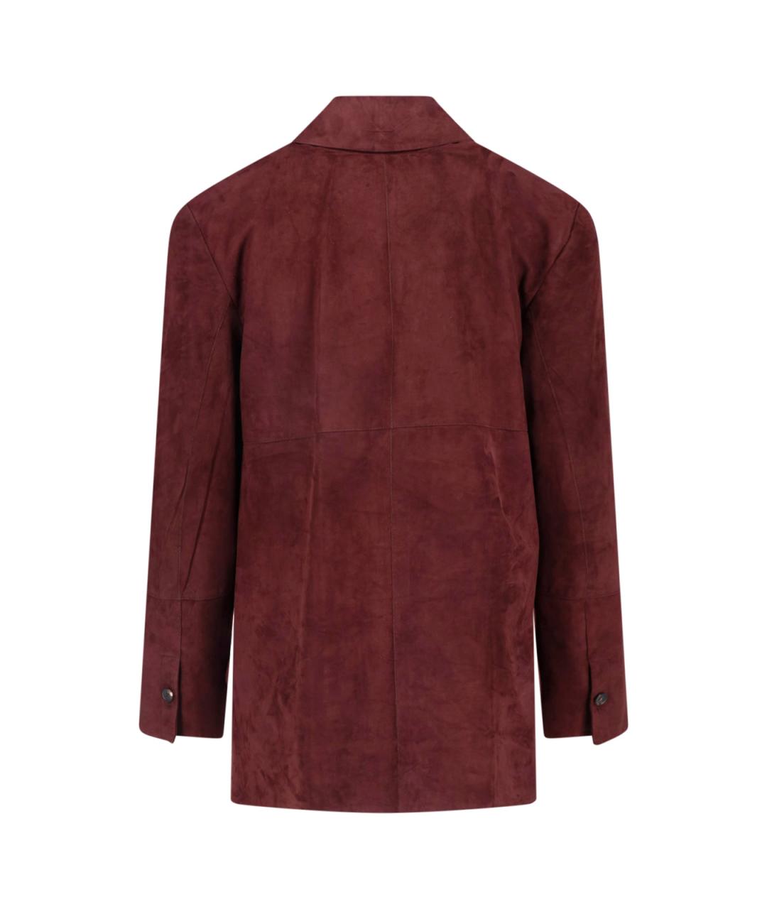 'S MAX MARA Красная кожаная куртка, фото 2