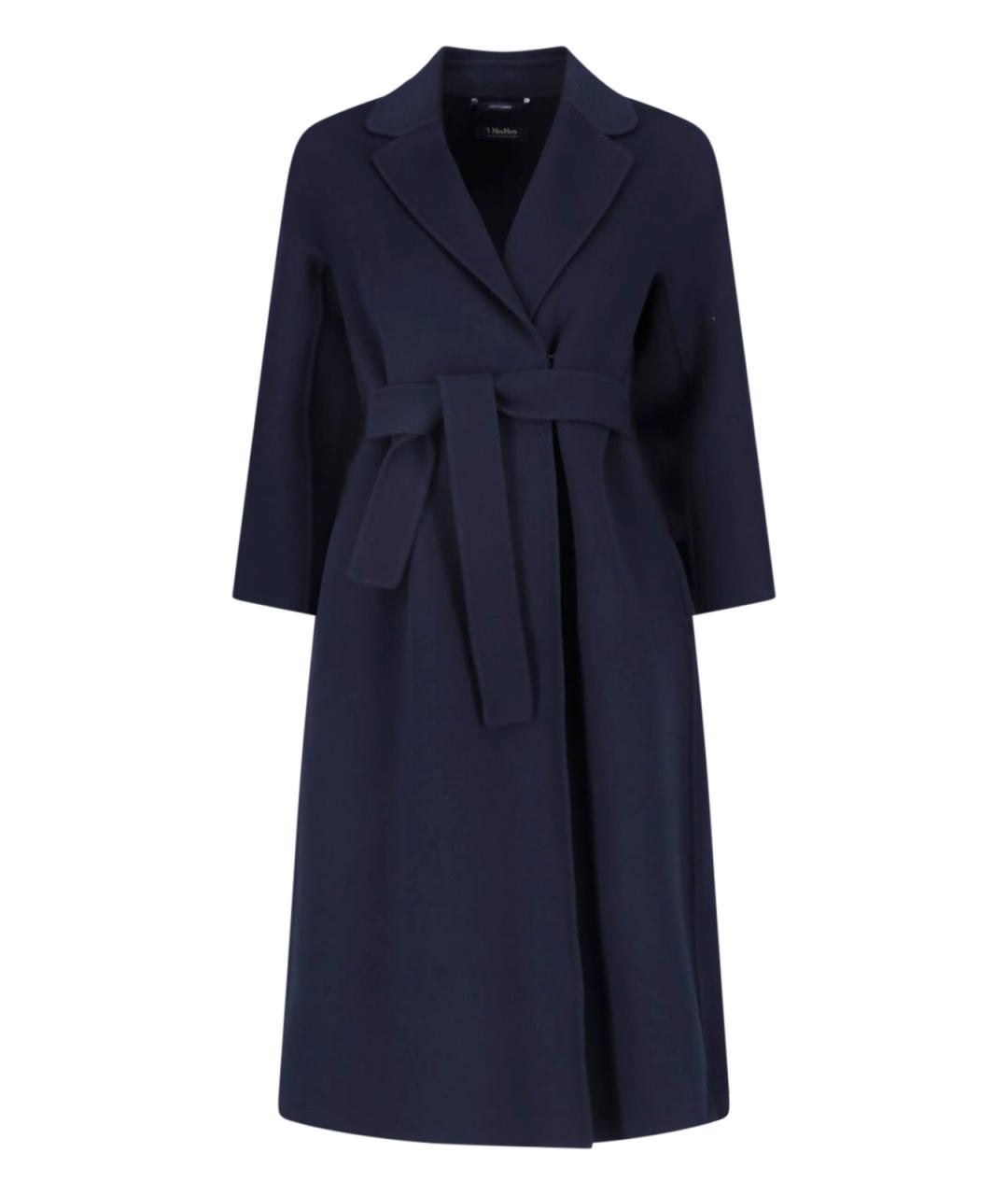 'S MAX MARA Синее шерстяное пальто, фото 3