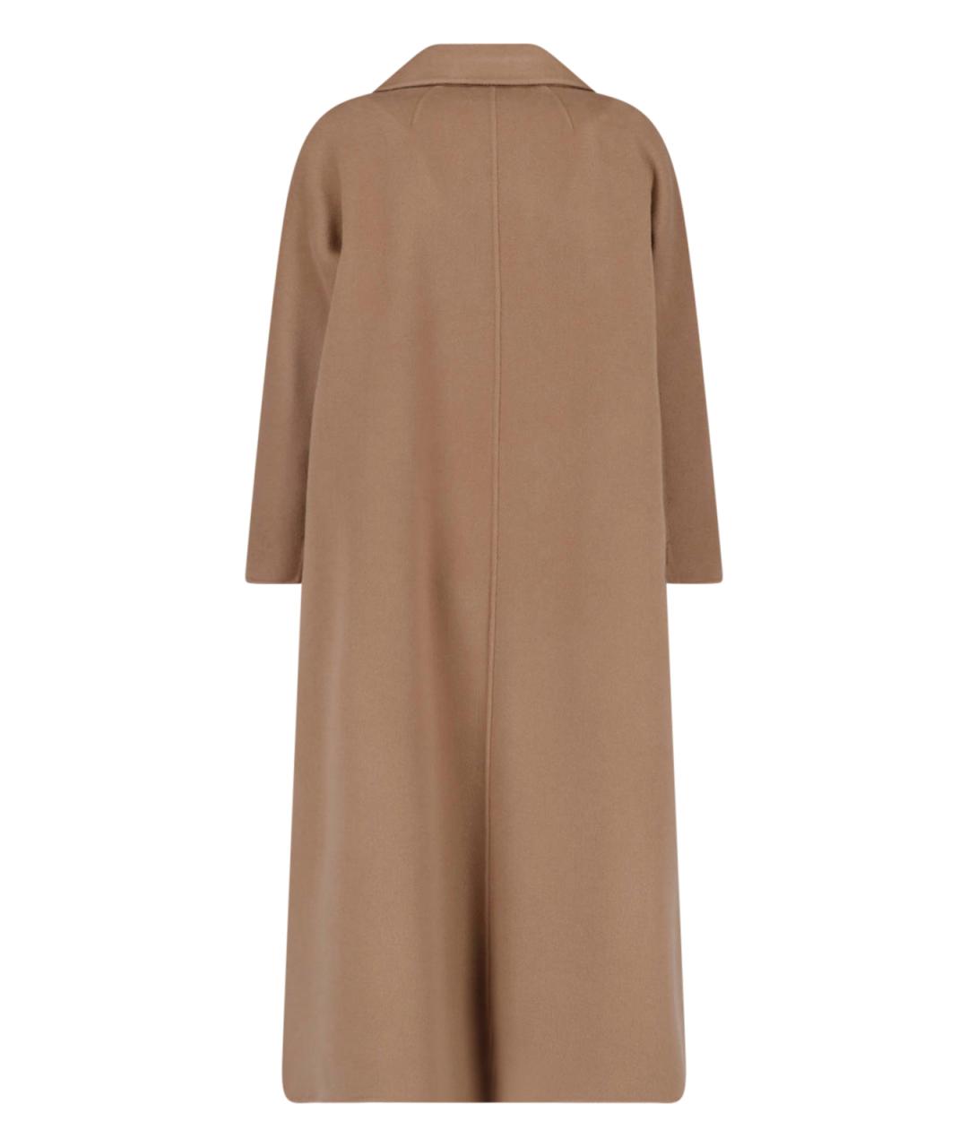 'S MAX MARA Коричневое шерстяное пальто, фото 2