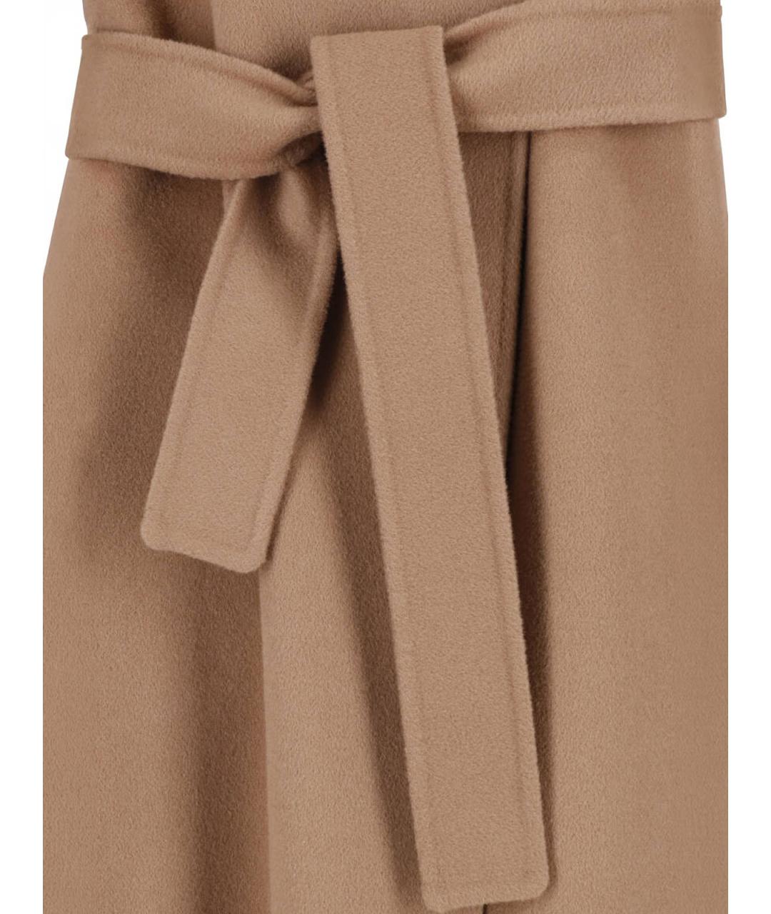'S MAX MARA Коричневое шерстяное пальто, фото 4