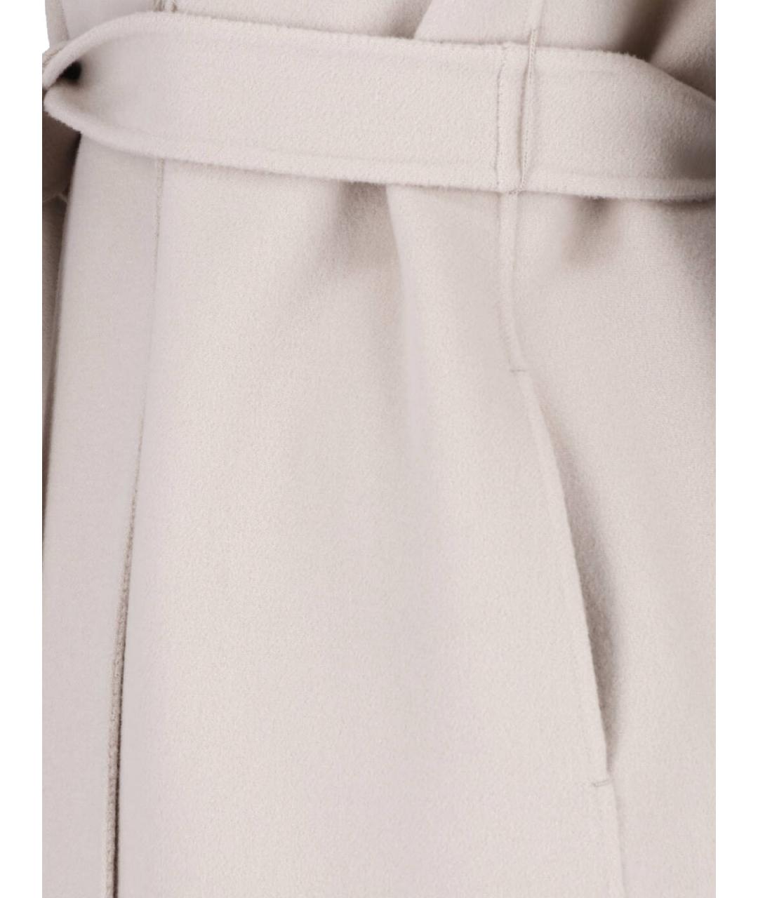 'S MAX MARA Бежевое шерстяное пальто, фото 5