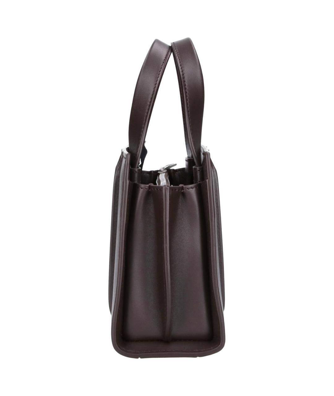 MAX MARA Коричневая кожаная сумка тоут, фото 5