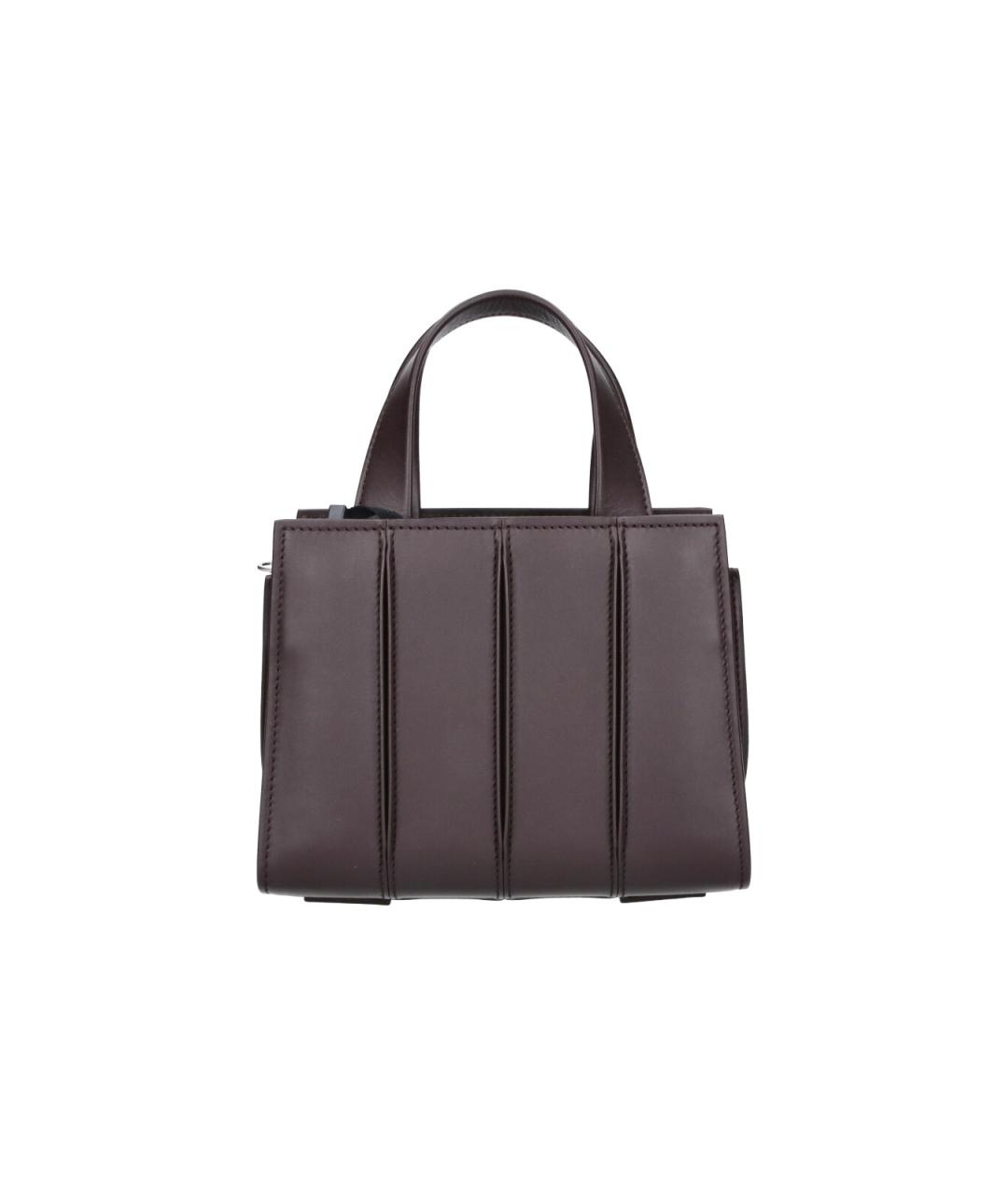 MAX MARA Коричневая кожаная сумка тоут, фото 1