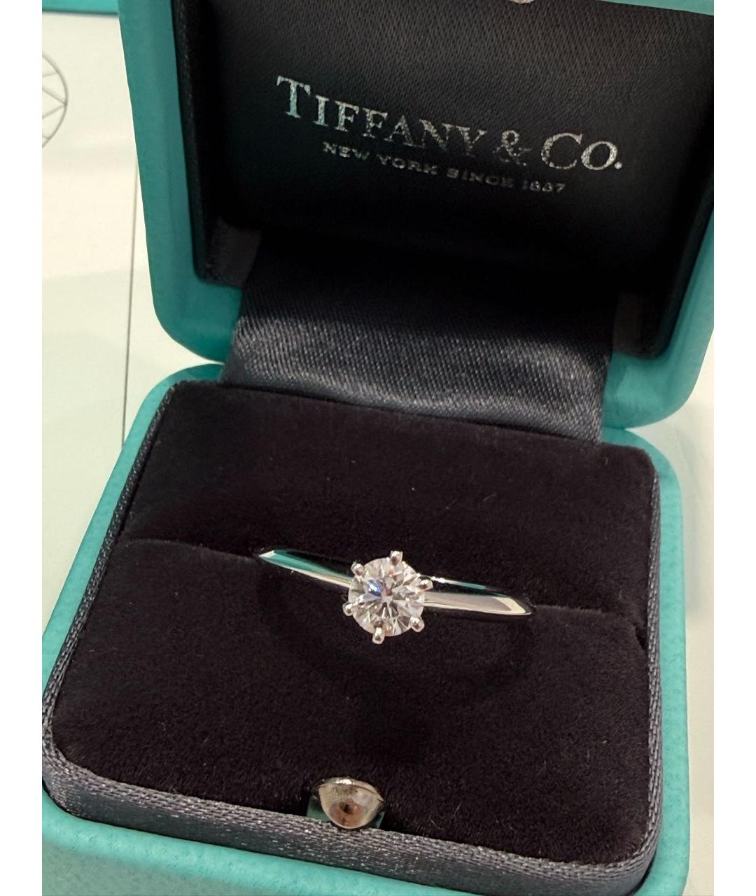 TIFFANY&CO Серебряное платиновое кольцо, фото 2