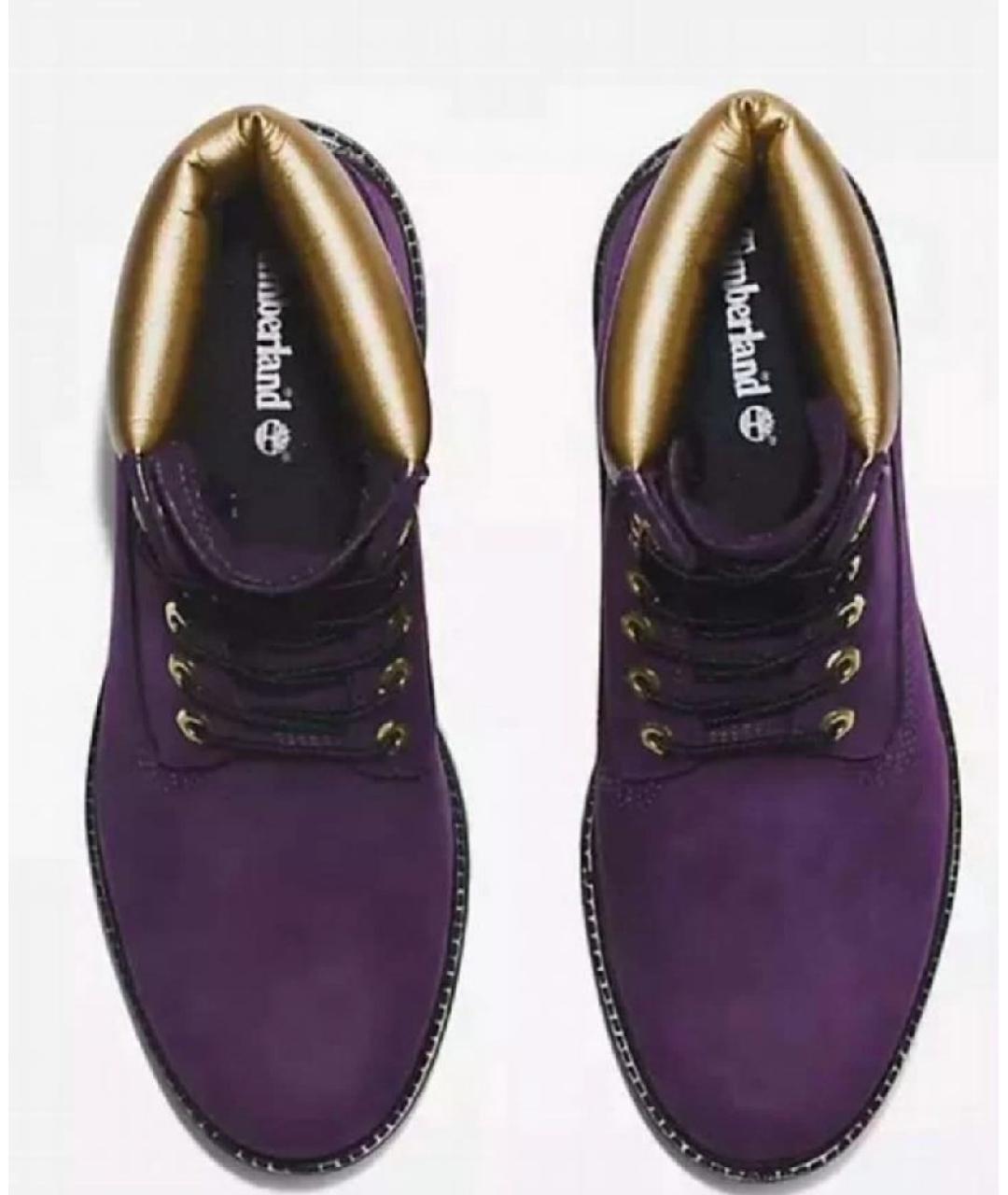 TIMBERLAND Фиолетовые нубуковые ботинки, фото 2