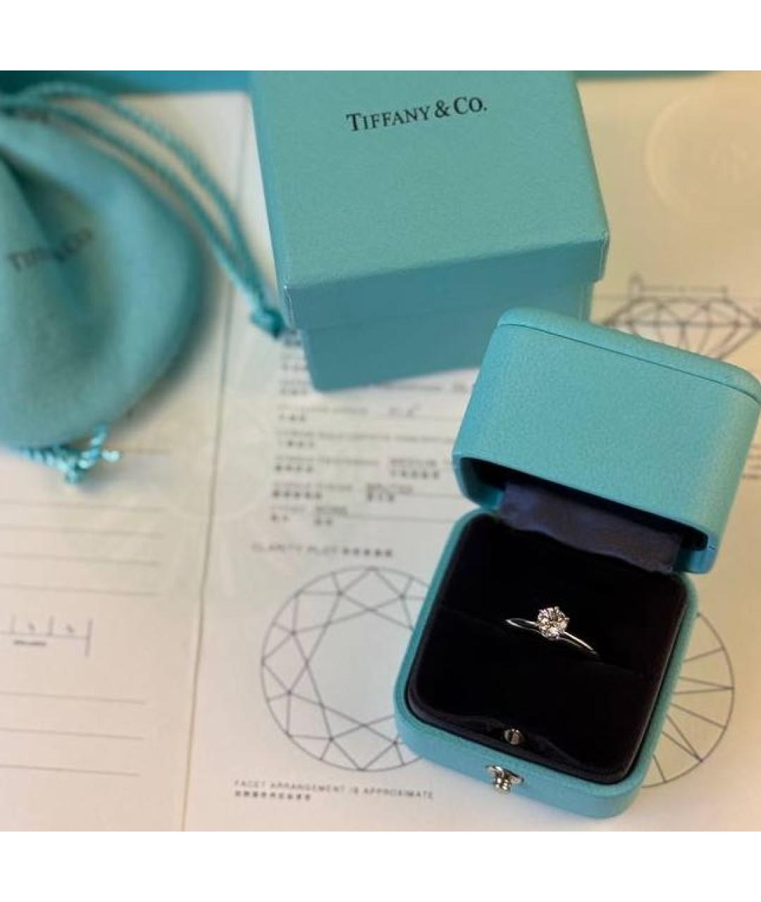 TIFFANY&CO Серебряное платиновое кольцо, фото 3