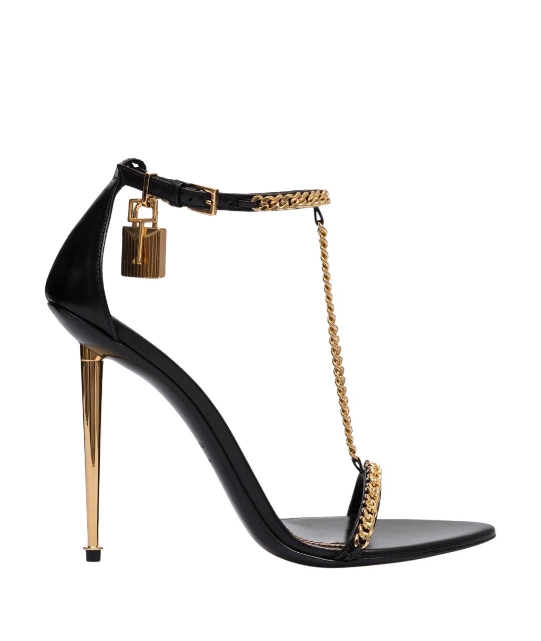 TOM FORD Белые кожаные босоножки, фото 9