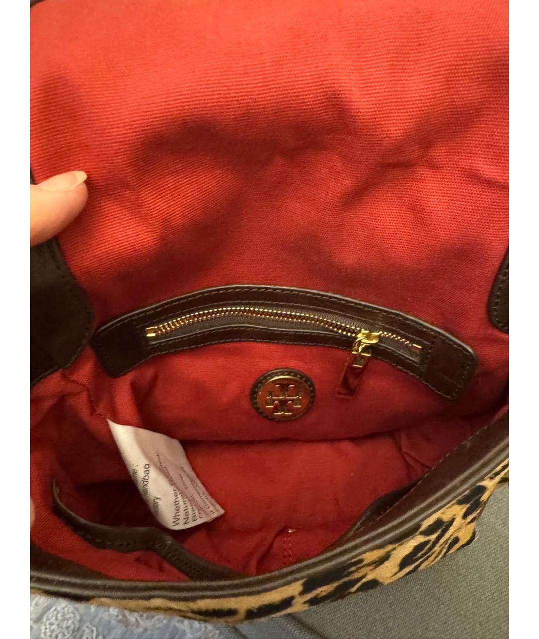 TORY BURCH Коричневая сумка через плечо, фото 3