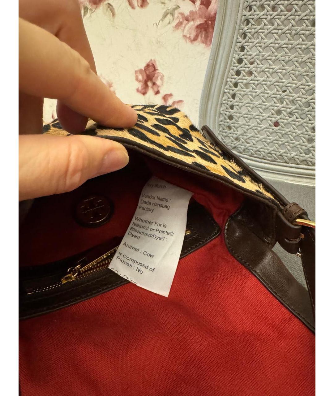 TORY BURCH Коричневая сумка через плечо, фото 4