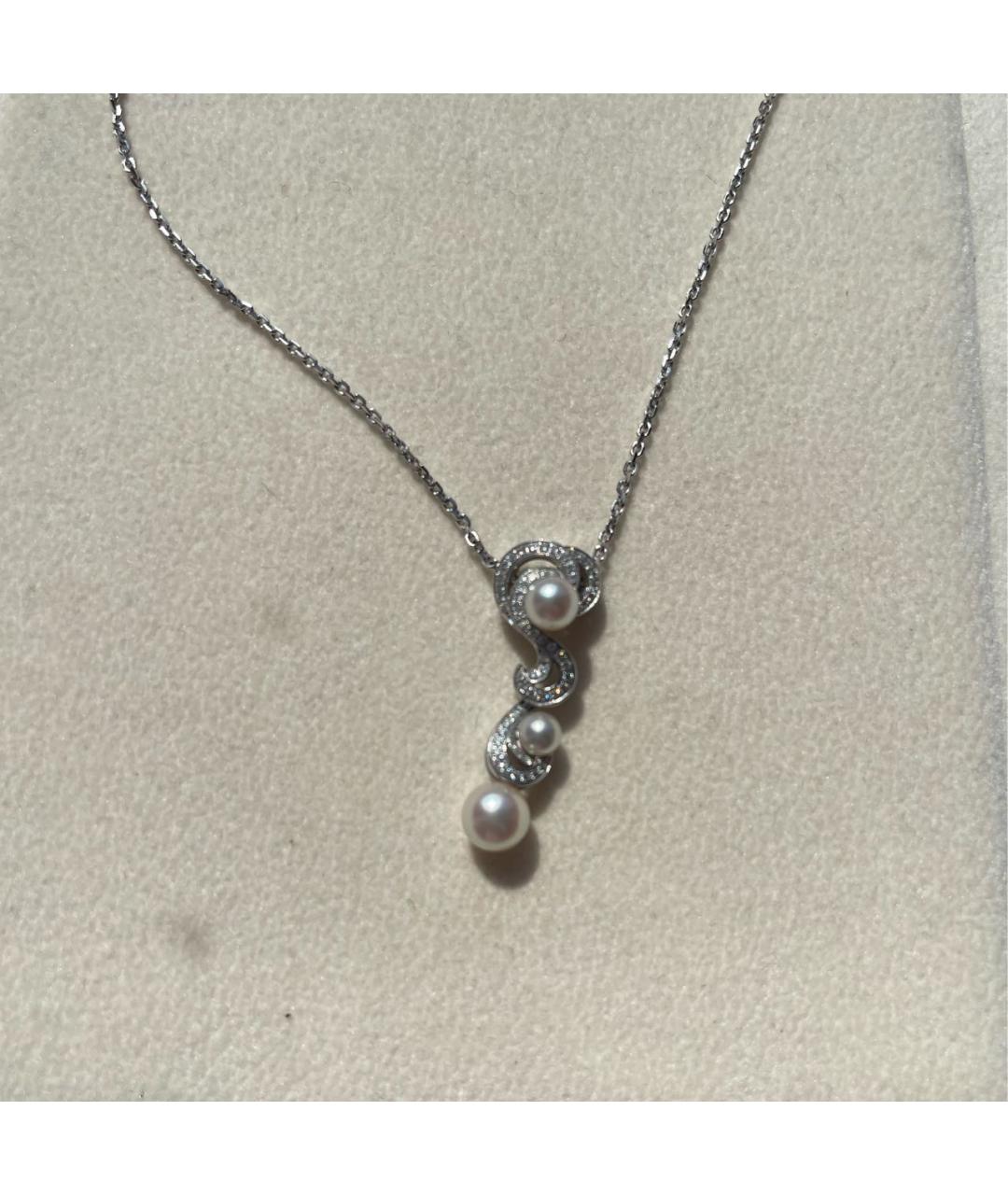 Mikimoto Белый кулон из белого золота, фото 2