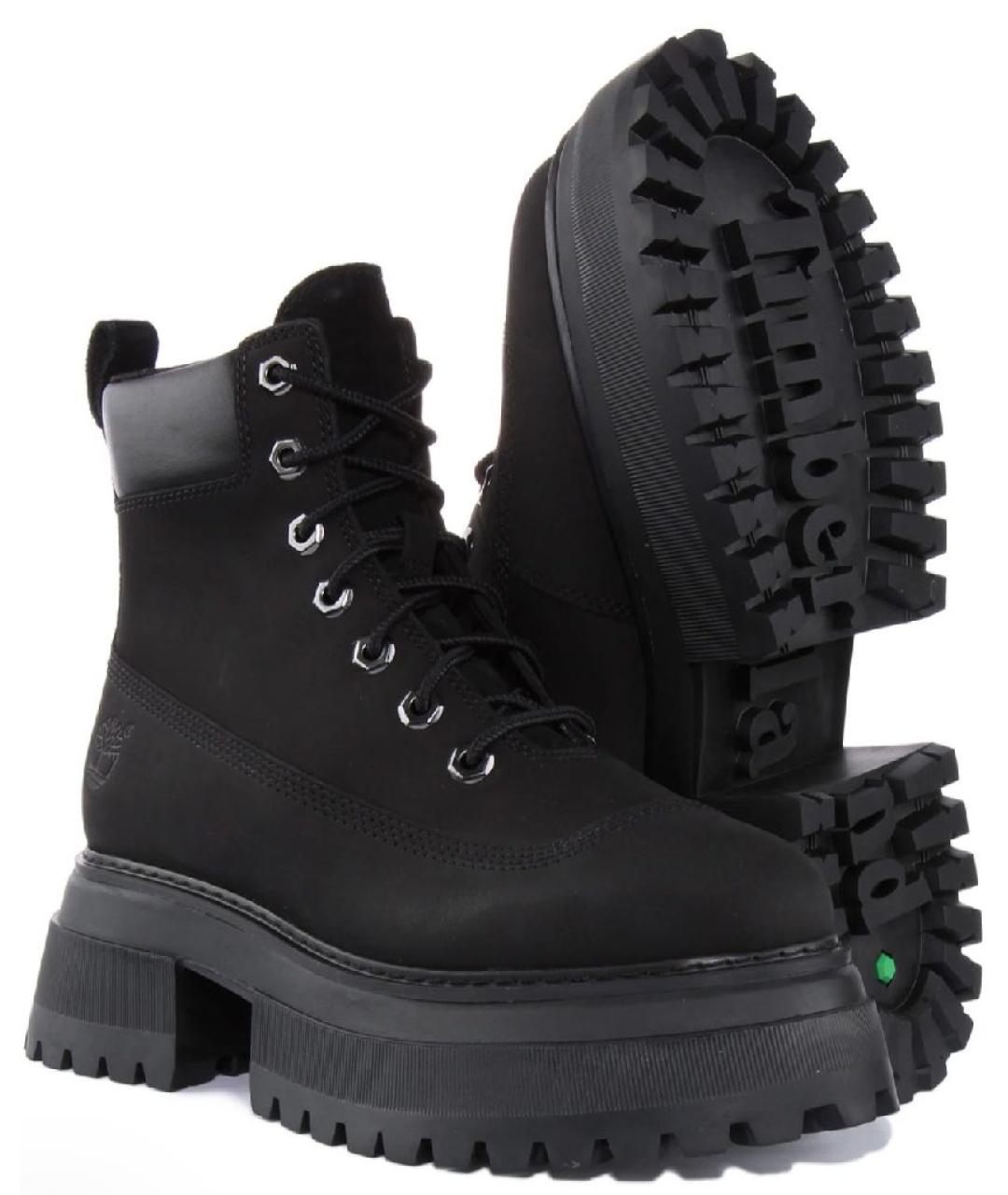 TIMBERLAND Черные нубуковые ботинки, фото 2