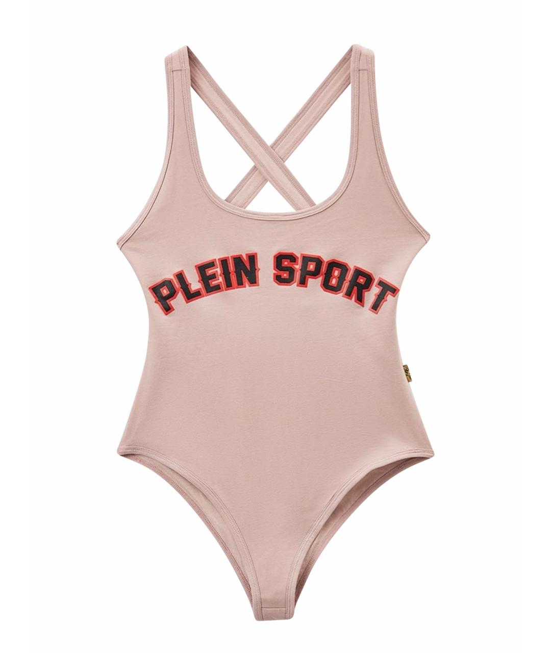 PLEIN SPORT Розовое хлопковое боди, фото 1