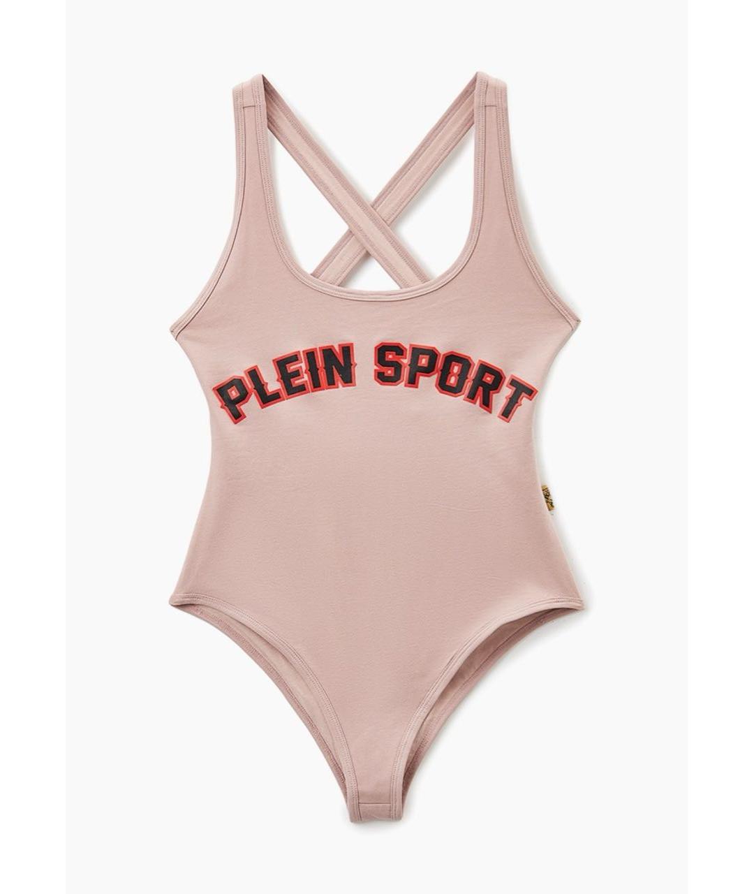 PLEIN SPORT Розовое хлопковое боди, фото 6