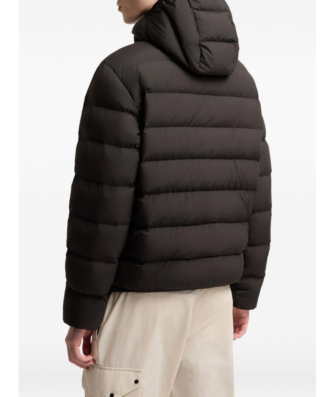 MONCLER Черная полиэстеровая куртка, фото 2